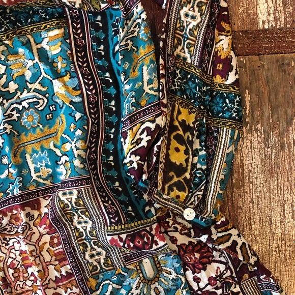 J. Jill | Jewel Patchwork Button Down Tunic Top - Picture 2 of 8